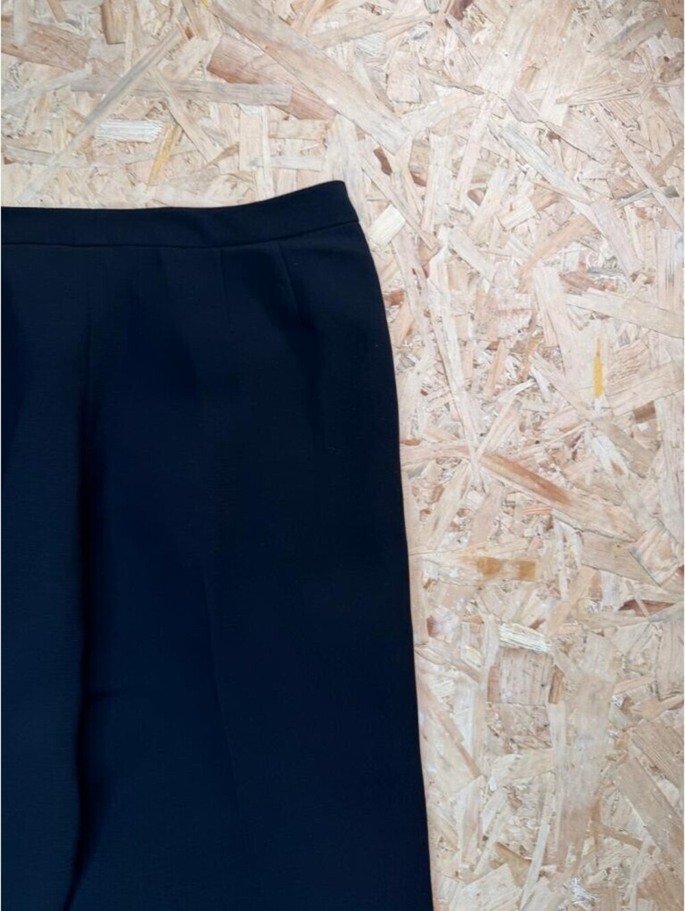 Black Wool Blend Dress Pants Womens Size 10 Wide Leg Trouser - Picture 15 of 16